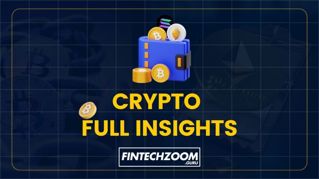 Crypto FintechZoom dashboard displaying real-time cryptocurrency market data and analysis tools