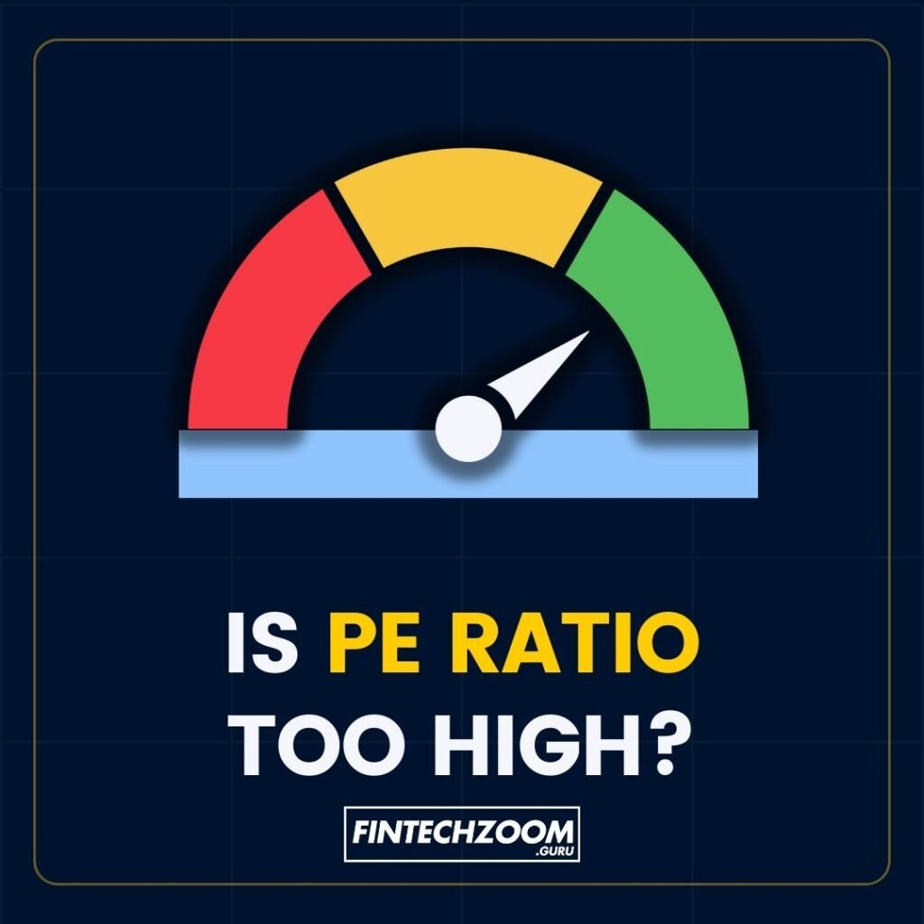 PE ratio formula: Price per Share divided by Earnings per Share; image of the pe ratio